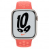 Apple Watch Series 7 // 45мм GPS // Корпус из алюминия цвета «сияющая звезда», спортивный ремешок Nike цвета «волшебная искра/нежная заря»