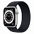 Купить Apple Watch Series 6 // 44мм GPS // Корпус из алюминия серебристого цвета, плетеный монобраслет угольного цвета