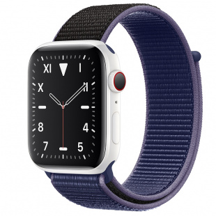 Apple Watch Series 5 // 40мм GPS + Cellular // Корпус из керамики, спортивный браслет тёмно-синего цвета