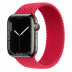 Apple Watch Series 7 // 45мм GPS + Cellular // Корпус из нержавеющей стали графитового цвета, плетёный монобраслет цвета (PRODUCT)RED
