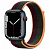 Купить Apple Watch Series 7 // 45мм GPS + Cellular // Корпус из алюминия цвета «тёмная ночь», спортивный браслет цвета «тёмная вишня/зелёный лес»