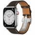 Apple Watch Series 7 Hermès // 45мм GPS + Cellular // Корпус из нержавеющей стали серебристого цвета, ремешок Single Tour цвета Ébène с раскладывающейся застёжкой (Deployment Buckle) Apple Watch Series 7 Hermès // 45мм GPS + Cellular // Корпус из нержавеющей стали серебристого цвета, ремешок Single Tour цвета Ébène с раскладывающейся застёжкой (Deployment Buckle)