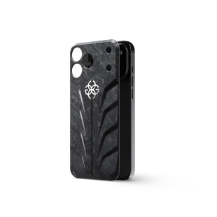 Магнитная накладка Golden Concept Carbon Magnetic Shield для iPhone 18 Pro Max, Racing Sport (Titanium Grey)