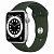 Купить Apple Watch Series 6 // 44мм GPS // Корпус из алюминия серебристого цвета, спортивный ремешок цвета «Кипрский зелёный»