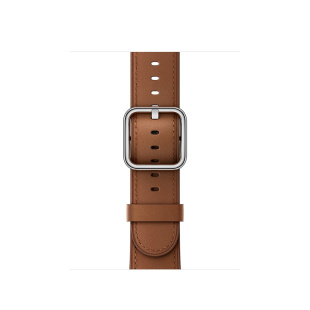38/40мм Кожаный ремешок коричневого цвета с классической пряжкой для Apple Watch