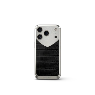 Чехол Golden Concept для iPhone 17 Pro Max, Magnetic Shield, Alligator Edition - Matte Black 