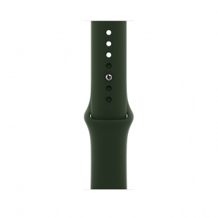 Apple Watch Series 6 // 44мм GPS // Корпус из алюминия золотого цвета, спортивный ремешок цвета «Кипрский зелёный»