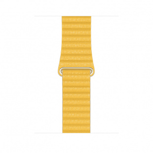 Apple Watch Series 5 // 44мм GPS + Cellular // Корпус из титана, кожаный ремешок цвета «лимонный сироп», размер ремешка L