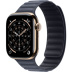 Apple Watch Series 11 // 46мм GPS+Cellular // Корпус из титана золотого цвета, браслет цвета "морской синий", с магнитной застежкой