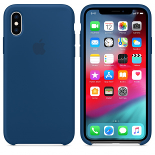 Силиконовый чехол для iPhone X / Xs, цвет «морской горизонт», оригинальный Apple