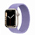 Купить Apple Watch Series 7 // 41мм GPS // Корпус из алюминия цвета «сияющая звезда», плетёный монобраслет цвета «английская лаванда»