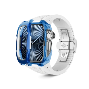 Корпус Golden Concept для Apple Watch, 46 мм, Racing Sport Edition Transparent, Sapphire blue