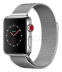 Apple Watch Series 3 // 38мм GPS + Cellular // Корпус из нержавеющей стали, миланский сетчатый браслет (MR1F2)