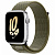 Купить Apple Watch Series 8 // 45мм GPS // Корпус из алюминия серебристого цвета, спортивный браслет Nike цвета "секвойя/чистая платина"