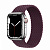 Купить Apple Watch Series 7 // 41мм GPS + Cellular // Корпус из нержавеющей стали серебристого цвета, плетёный монобраслет цвета «тёмная вишня»