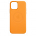 Кожаный чехол MagSafe для iPhone 12 Pro Max, цвет «Золотой апельсин»