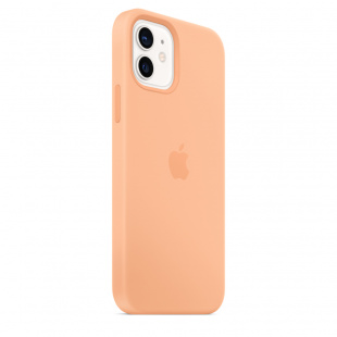 Силиконовый чехол MagSafe для iPhone 12 mini, светло-абрикосовый цвет