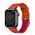 Купить Apple Watch Series 7 Hermès // 41мм GPS + Cellular // Корпус из нержавеющей стали цвета «черный космос», ремешок Hermès Simple Tour Jumping цвета Orange/Rose Mexico