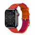 Apple Watch Series 7 Hermès // 41мм GPS + Cellular // Корпус из нержавеющей стали цвета «черный космос», ремешок Hermès Simple Tour Jumping цвета Orange/Rose Mexico