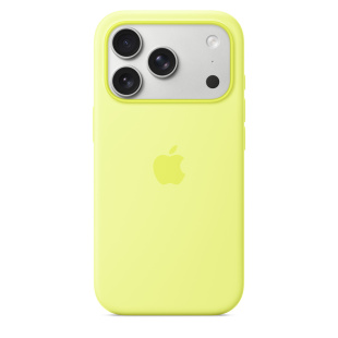 Силиконовый чехол MagSafe для iPhone 17 Pro (Neon Yellow)