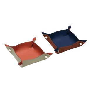Лоток для хранения Vertu Serving Tray, Calf Leather (Brown and Blue/Коричневый и синий)