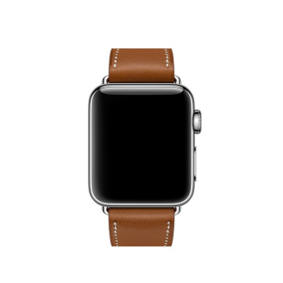 38/40 мм ремешок Simple Tour из кожи Barenia цвета Fauve для Apple Watch Hermès