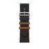 41мм Ремешок Hermès Twill Jump Single (Simple) Tour цвета Noir/Gold для Apple Watch