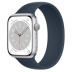 Apple Watch Series 8 // 45мм GPS // Корпус из алюминия серебристого цвета, монобраслет цвета "синий шторм"