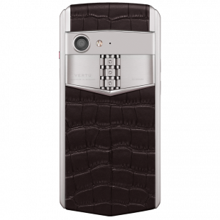 Vertu Aster P Baroque Titanium Amber Brown Alligator