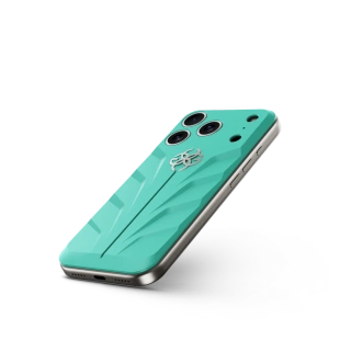 Чехол Golden Concept для iPhone 17 Pro, Magnetic Shield, Racing Sport Rubber, Aero Mint