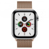 Apple Watch Series 5 // 44мм GPS + Cellular // Корпус из нержавеющей стали, миланский сетчатый браслет золотого цвета