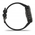 Мультиспортивные часы Garmin Fenix 6X Pro (51mm) Solar титановый серый DLC корпус, черный силиконовый ремешок