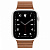 Купить Apple Watch Series 5 // 44мм GPS + Cellular // Корпус из керамики, кожаный ремешок золотисто-коричневого цвета, размер ремешка M