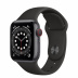 Apple Watch Series 6 // 40мм GPS + Cellular // Корпус из алюминия цвета «серый космос», спортивный ремешок черного цвета