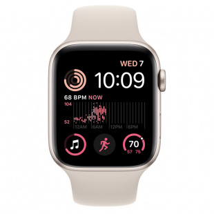 Apple Watch SE // 40мм GPS // Корпус из алюминия цвета «сияющая звезда», спортивный ремешок цвета «сияющая звезда» (2022-2023)