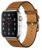 Apple Watch Series 4 Hermès // 40мм GPS + Cellular // Корпус из  нержавеющей стали, ремешок Single Tour из кожи цвета Fauve Barenia