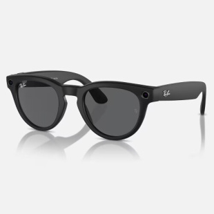 Умные очки Ray-Ban Stories Headliner (Черная матовая оправа, графитово-черные линзы)