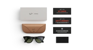 Умные очки Ray-Ban  Skyler (2-gen) (Черная глянцевая оправа, зеленые линзы)