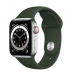 Apple Watch Series 6 // 40мм GPS + Cellular // Корпус из нержавеющей стали серебристого цвета, спортивный ремешок цвета «Кипрский зелёный» Apple Watch Series 6 // 40мм GPS + Cellular // Корпус из нержавеющей стали серебристого цвета, спортивный ремешок цвета «Кипрский зелёный»