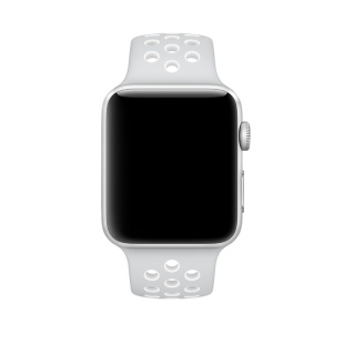 42/44мм Спортивный ремешок Nike цвета «чистая платина/белый» для Apple Watch