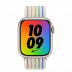 Apple Watch Series 7 // 45мм GPS // Корпус из алюминия цвета «сияющая звезда», спортивный браслет Nike радужного цвета