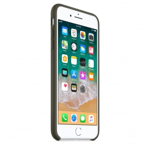 Силиконовый чехол для iPhone 7+ (Plus)/8+ (Plus), тёмно-оливковый цвет, оригинальный Apple