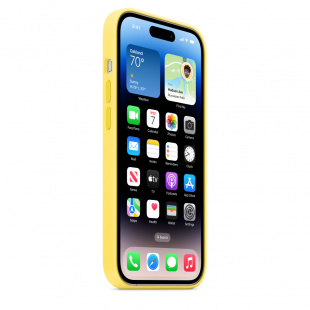 Силиконовый чехол MagSafe для iPhone 14 Pro Max, цвет Canary Yellow/Канареечно-желтый