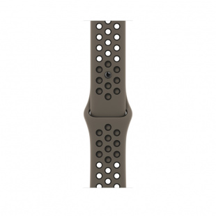 Apple Watch SE // 40мм GPS // Корпус из алюминия цвета «сияющая звезда», спортивный ремешок Nike цвета «cерая олива/черный» (2022-2023)