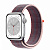 Купить Apple Watch Series 8 // 41мм GPS // Корпус из алюминия серебристого цвета, спортивный браслет цвета "бузина"