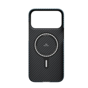 Ультратонкий чехол Pitaka Ultra-Slim Case для iPhone 17 Pro, 1500D Black/Blue (Twill) (PitaTap)