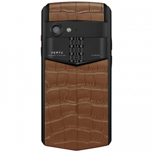 Vertu Aster P Gothic Titanium Amber Cinnamon Alligator