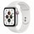 Купить Apple Watch SE // 44мм GPS + Cellular // Корпус из алюминия серебристого цвета, спортивный ремешок белого цвета (2020)