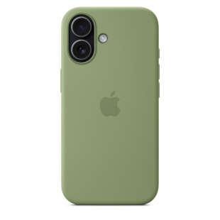 Силиконовый чехол MagSafe для iPhone 17 (Light Moss)