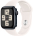 Apple Watch SE // 44мм GPS (Custom) // Корпус из алюминия цвета «тёмная ночь», спортивный ремешок цвета «светлые румяна» (2024)